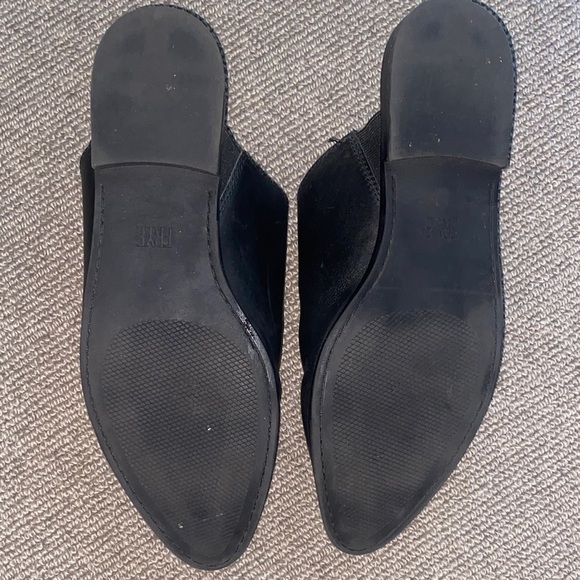Frye Nolan Seam Mules Black Leather Slip-On Mules sz 9M - Picture 7 of 13
